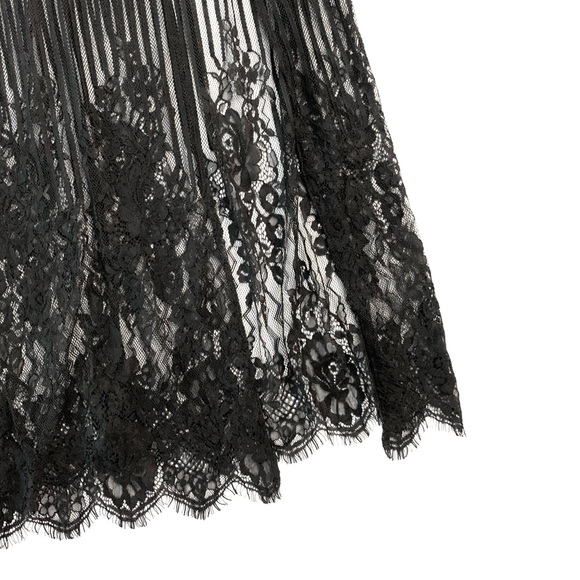 Black Lace Double High Slit Bodycon Maxi Dress - Picture 11 of 14